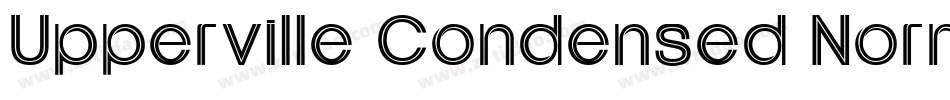 Upperville Condensed Normal字体转换
